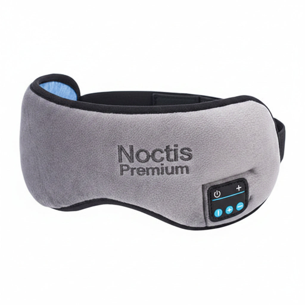 Antifaz Noctis con Auriculares Bluetooth — Música y Oscuridad para Dormir Mejor