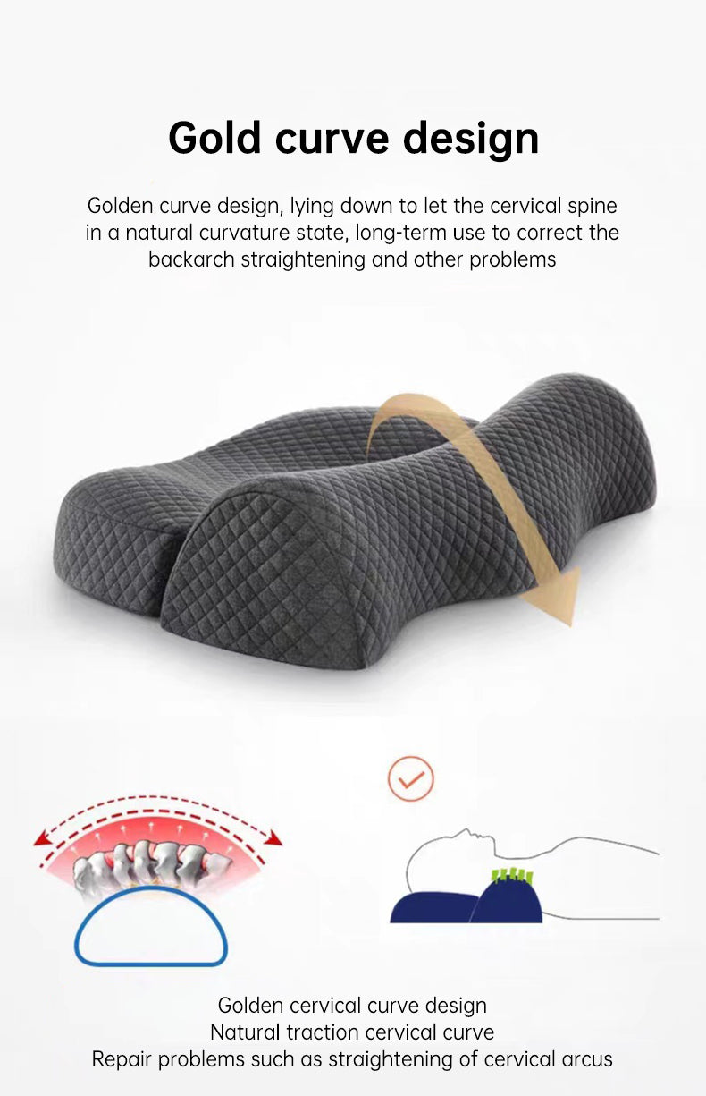 Almohada Cervical de Espuma Viscoelástica Noctis — Alivio para el Dolor de Cuello